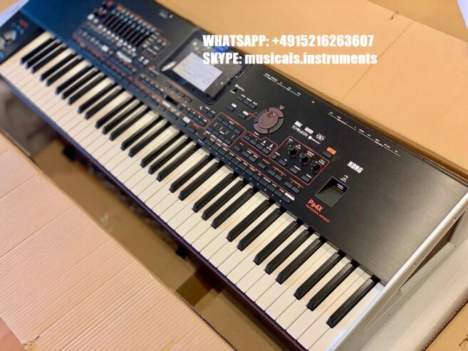 Prodajem Nov Korg Pa5X 88-tipki (A0-C8), Korg Pa4X76/Korg Pa4X Oriental MG2, Korg Pa1000 61-tipka MG Edition/ Korg PA-1000 61-tipka, Korg Kronos2 61-tipka/ Korg KRONOS2 88-tipka LS/ Korg Kronos X 61-tipka / Yamaha MODX8+ 88-tipki sintisajzer/ Yamaha MODX7+ 76-tipki/ Yamaha Genos2 XXL 76-tipki/Yamaha Genos 76-tipki-Yamaha Tyros 5/ Yamaha PSR-SX900/ Yamaha PSR-A5000/ Yamaha Motif /Ketron SD9 76-ključ/ Ketron EVENT 61-tipka Arranger / Nord Electro 6D 61-tipki / Nord electro 5d 61-tipka / Nord Stage 3 88-tipki/ Nord Stage 4 /Yamaha Montage 8/ Roland FANTOM-8/ Roland Fantom-X8/ Roland Fantom G8