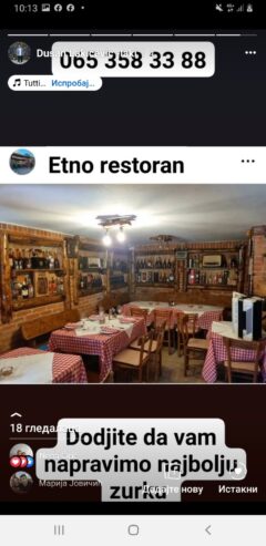 ZAKUP ETNO RESTORANA ZA PROSLAVE