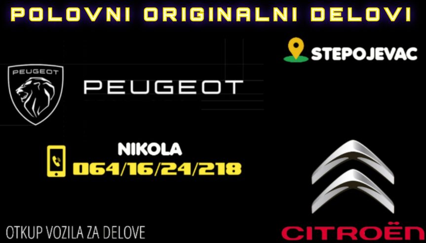 Originalni polovni delovi za Peugeot i Citroen