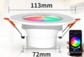 Pametna smart wifi ugradbena LED RGB lampa