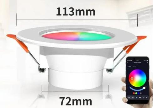 Pametna smart wifi ugradbena LED RGB lampa