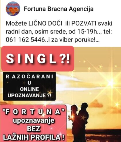 “FORTUNA”- UPOZNAVANJE BEZ LAŽNIH PROFILA